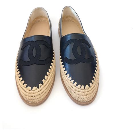 cheap chanel leather espadrilles|chanel espadrilles neiman marcus.